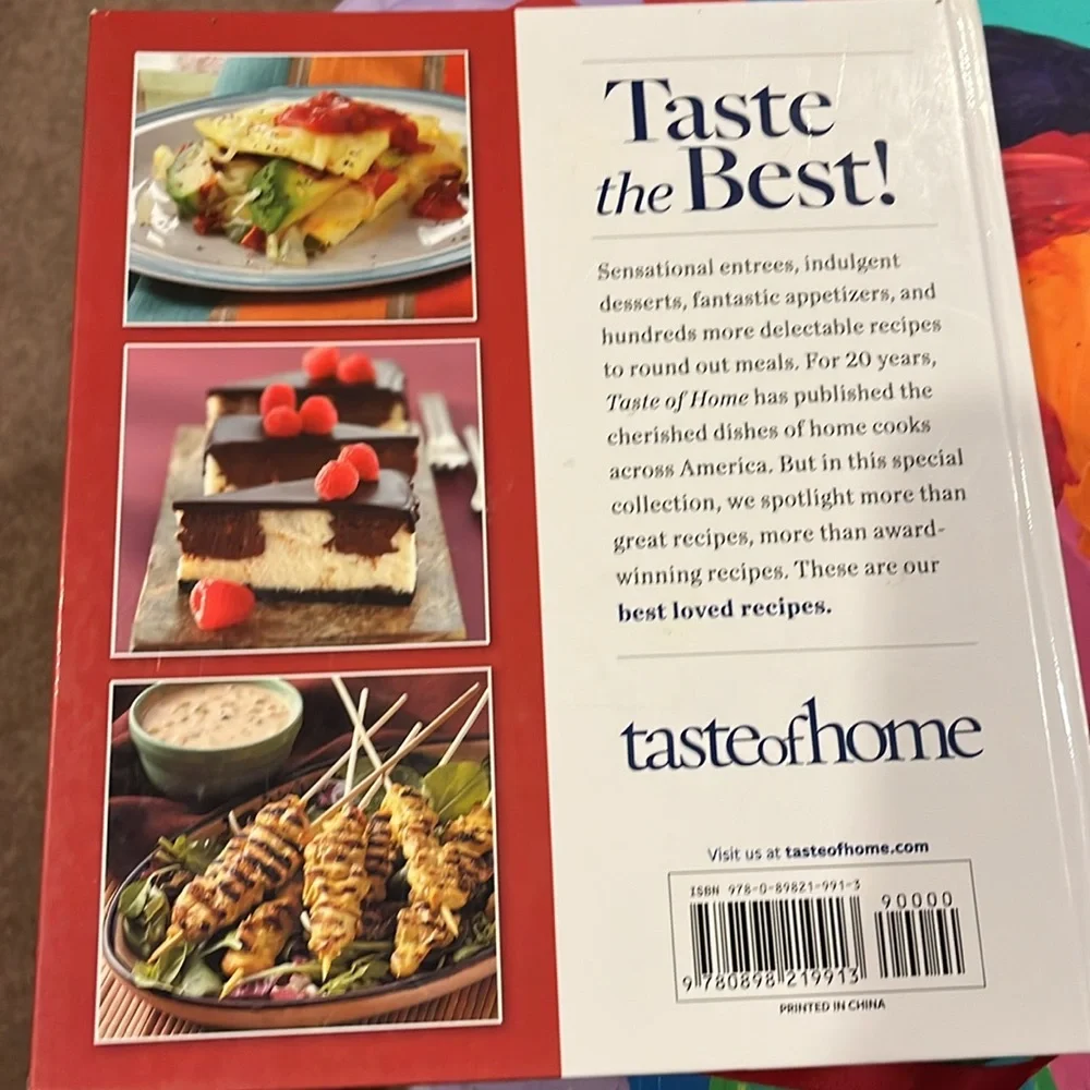 Taste of Home Best Loved Recipes Cookbook